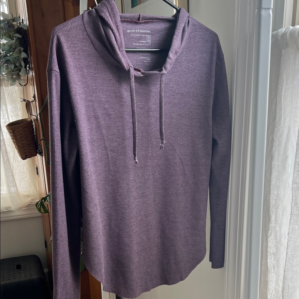 good hYOUman Plum Hoodie, Medium